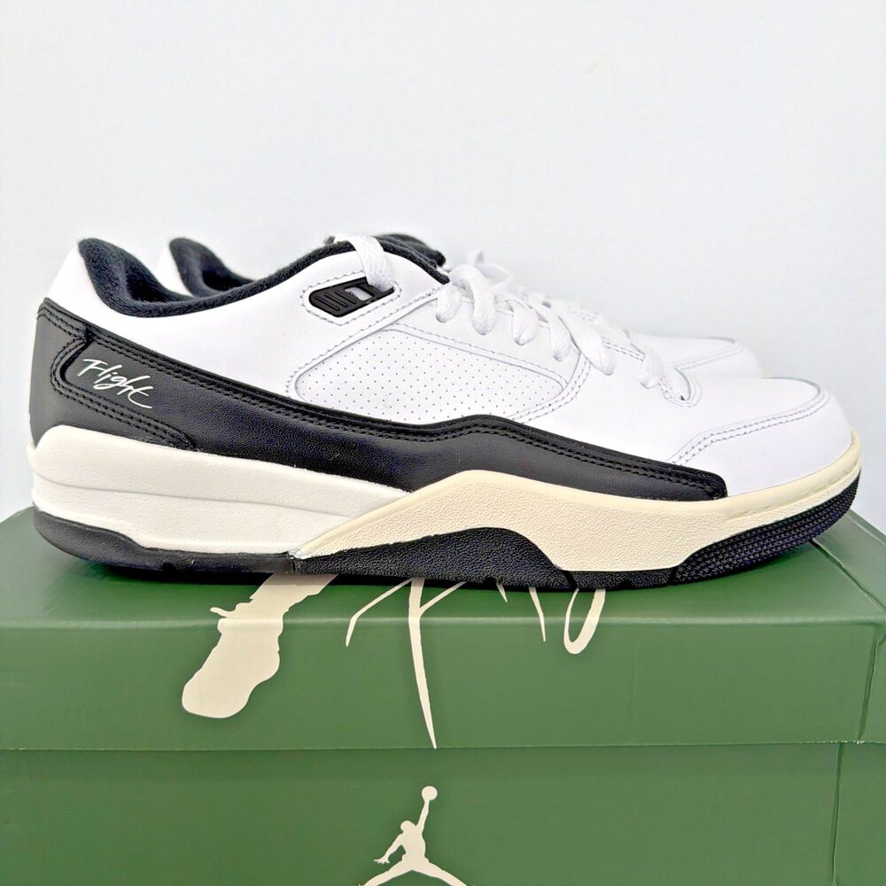 Nike Men's Air Jordan Flight Court Men's Size 10.5 White Black |HF3255-100|